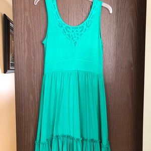 Stretchy green dress